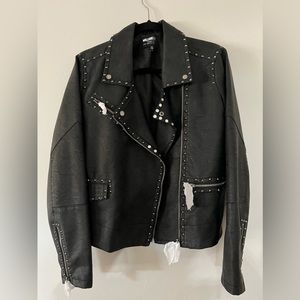 Faux Leather Jacket - Black - William Rast w/Justin Timberlake & Trace Ayala